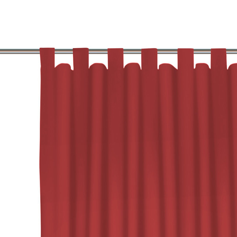 Curtain Panel Panel, Width 132 x Drop 225, Red