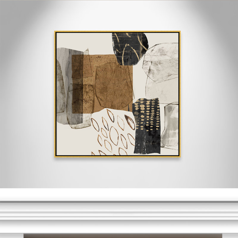 Shape of Formation I - reproduction carrée par Casa Fine Arts, Or, H 37,5 po x l 37,5 po