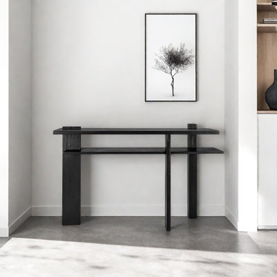 Console en bois massif Minimalist Art