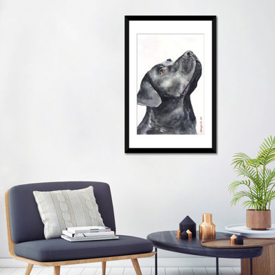 Black Labrador by George Dyachenko - Print on Canvas