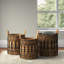 Banana Leaf Handmade String Detail Decorative and Functional Storage Basket with Handles