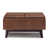 Distressed Saddle Brown Faux Leather