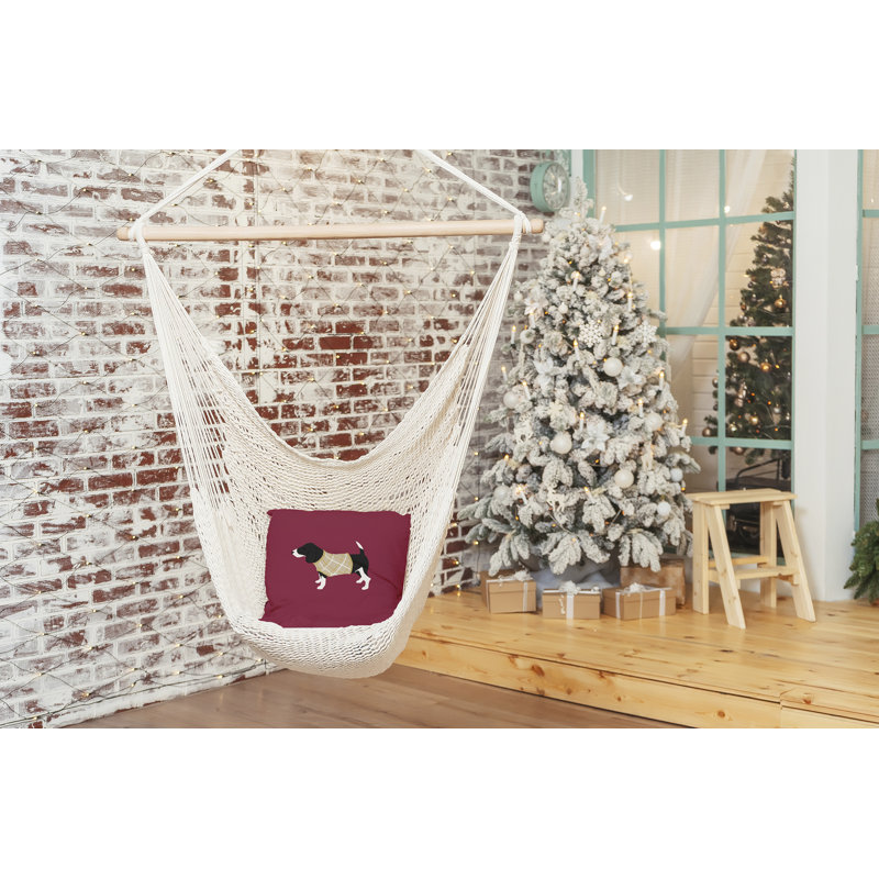 Coussin décoratif intérieur / extérieur Holiday Cheer, 16 po x 16 po, Rouge