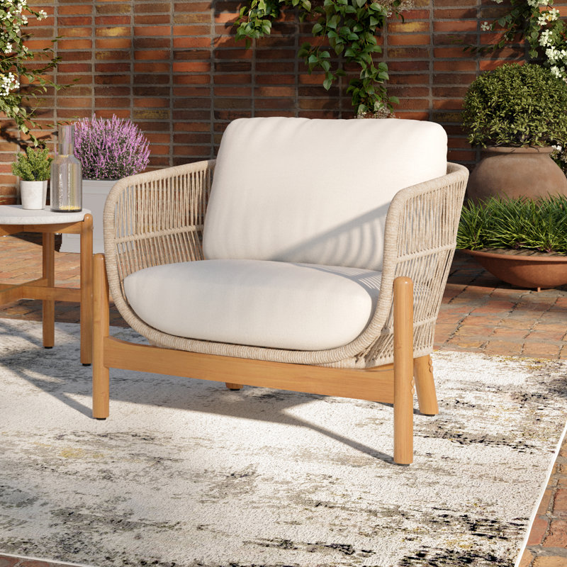Lyal Wood Patio Club Chair