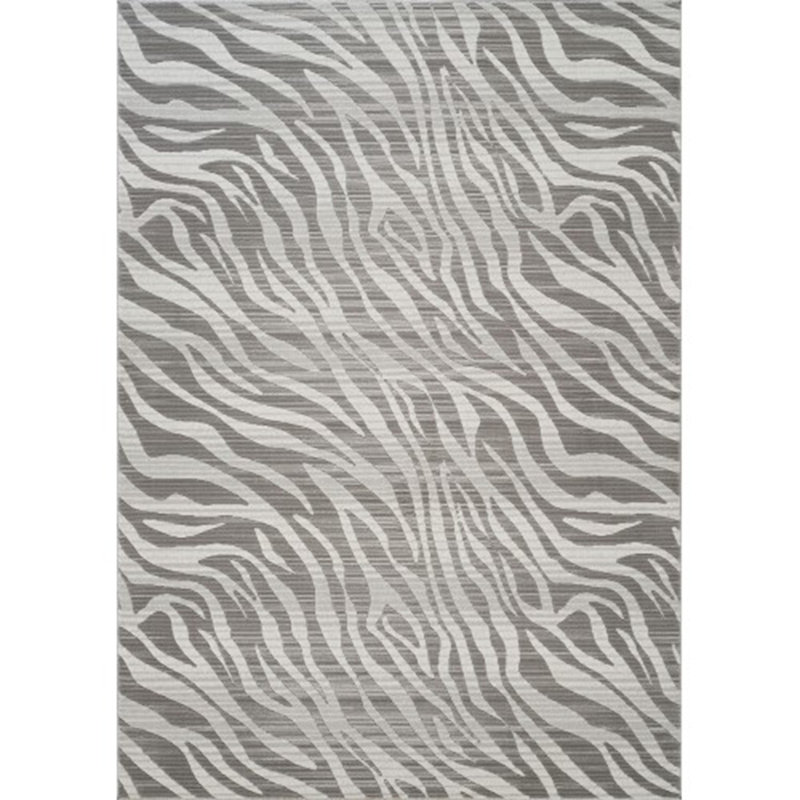 Tapis à motif géométrique gris 7 pi 10 po x 10 pi 6 po Ge_Meter Geometrix