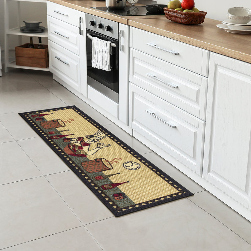 Siesta Non-Slip Rubberback Chef Kitchen Runner Rug