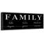 «Family Family Artwork», typographie moderne, photos de chambre, impression sur toile encadrée, 3 pièces-128129610-128129611-128129613