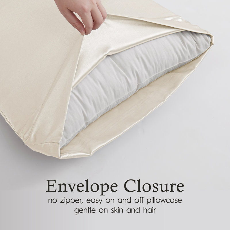 Ivory Satin Microfiber Queen Sheet Set