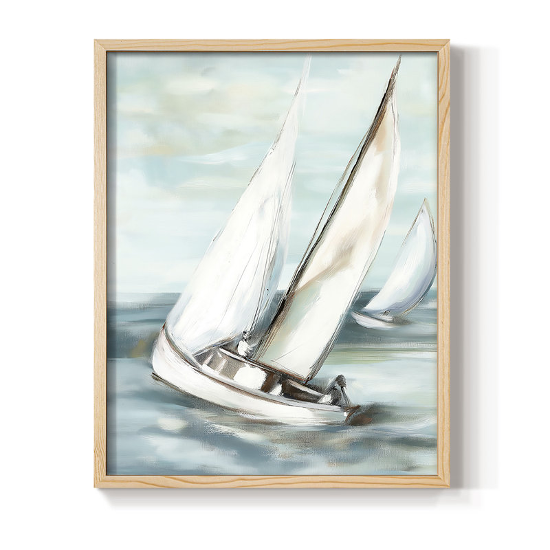 NAUTICAL Series LVII, reproduction encadrée - bois massif, H 11 po x l 9 po, Naturel