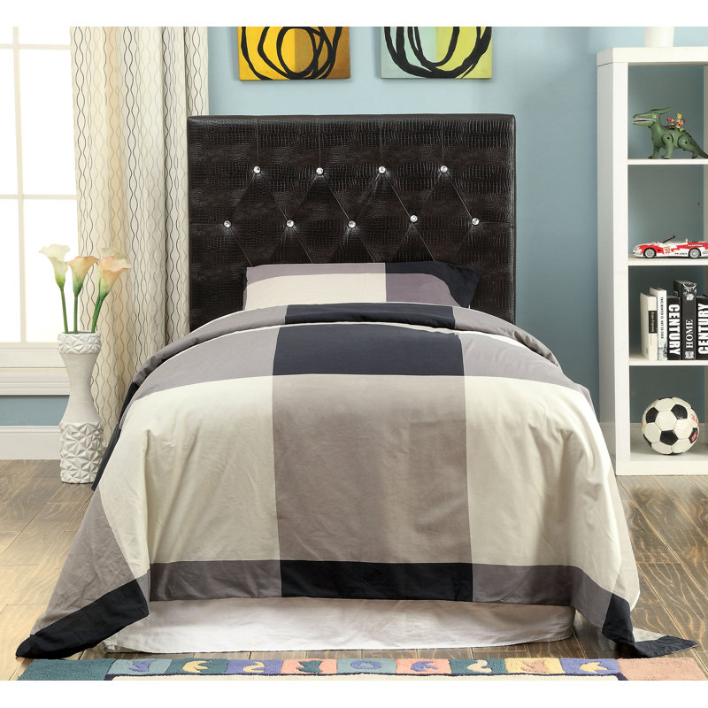 Sarina Upholstered Headboard, Twin, Brown