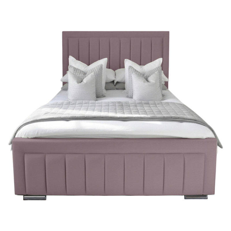 Abianna Upholstered Bed, Lilac, Super King (6')