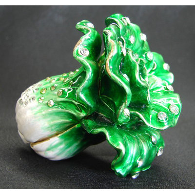 Sculpture Bejeweled Bai Choi Feng Shui