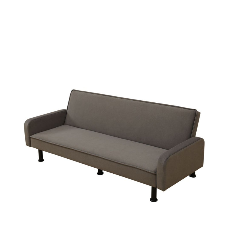 Canapé convertible en velours 77,5 po, Velours gris foncé