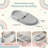 Waterproof Wipe-Clean Changing Pad with Adjustable Safety Belt - Soft, Non-Slip Design for All Changing Table