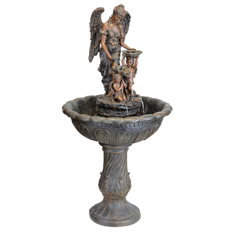 Heavenly Moments Angel Sculptural Fountain