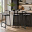 Ensemble de 3 tabourets de bar 27 "H 27" avec repose-pieds et chaises de cuisine modernes pour comptoir-246622908