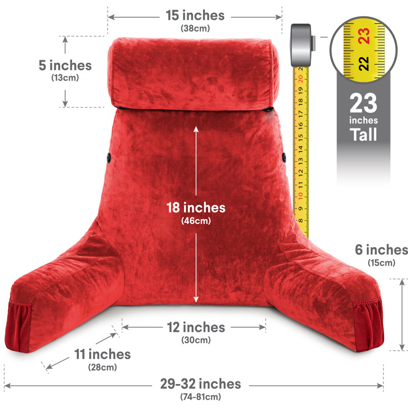  Reading Rest Outdoor Pillow Cover & Insert, Red