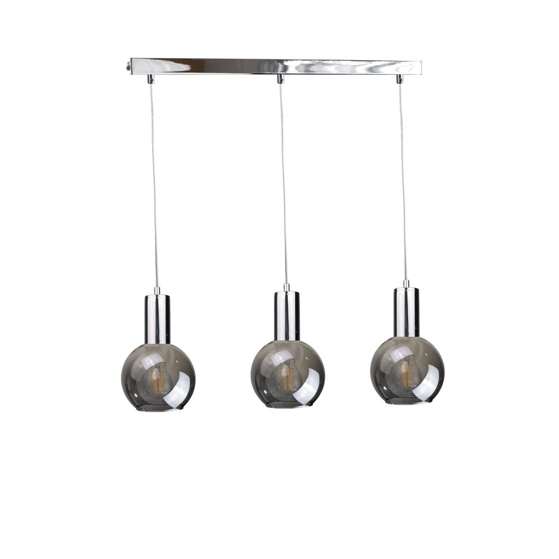 Myers 3 - Light Kitchen Island Pendant, Silver