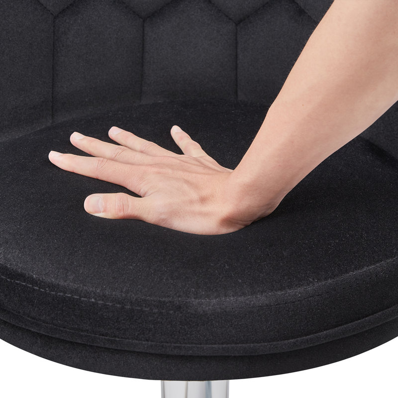 Swivel Adjustable Height Bar Stool, Black
