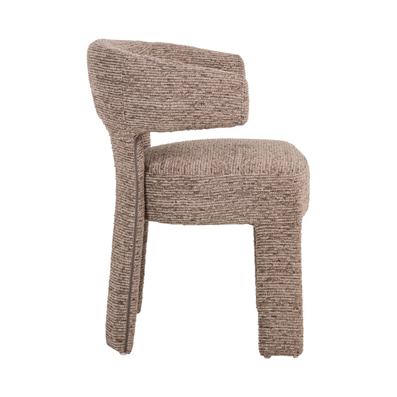 Nerio Upholstered Arm Chair, Brown