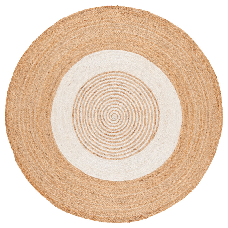 Tapis naturel / ivoire Natural Fiber 533, Rond 6 pi