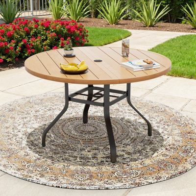 Outdoor Round Metal Dining Table