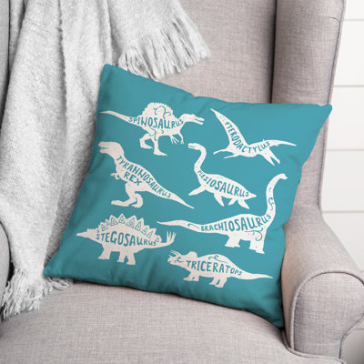  Dino Throw Pillow