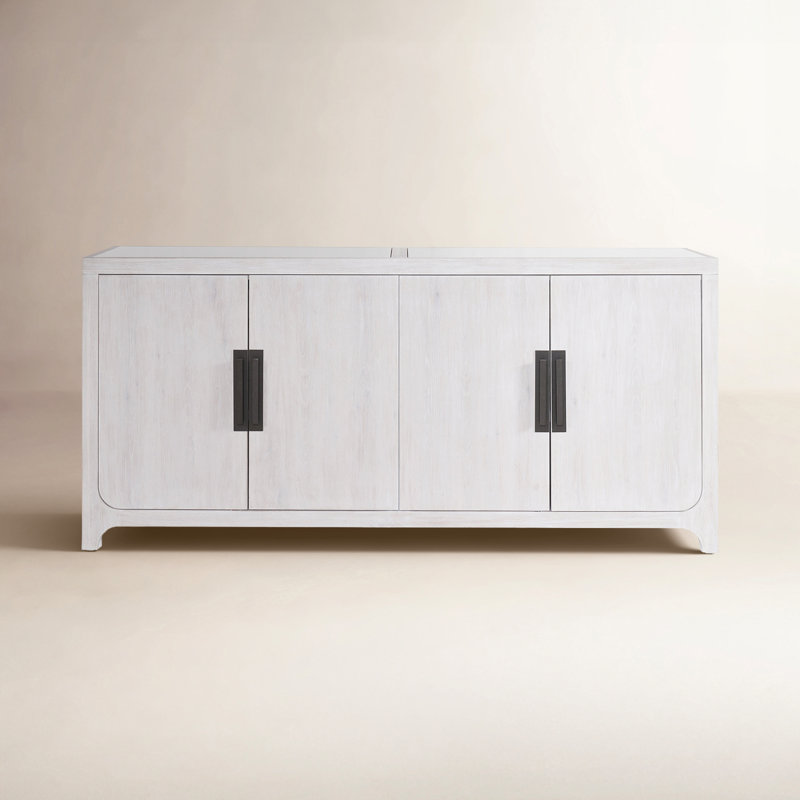 78 in. W Credenza, White