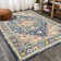 Brooklyn Geometric Medallion Blue/Beige Rug