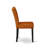 3 Piece Dining Set Contains a Round Dining Room Table with Pedestal and 2 Baked Bean Faux Leather Upholstered Parson Chairs, Black & Cherry-395145216