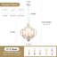 Luminaire suspendu géométrique 5 lumières Tinnin-89164484