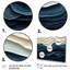 «Blue Coastal Coastal Wave», art mural 4 pièces (sans textures)-139762838