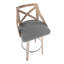 Tabouret de bar pivotant 29,5 po Lakyia-92191515