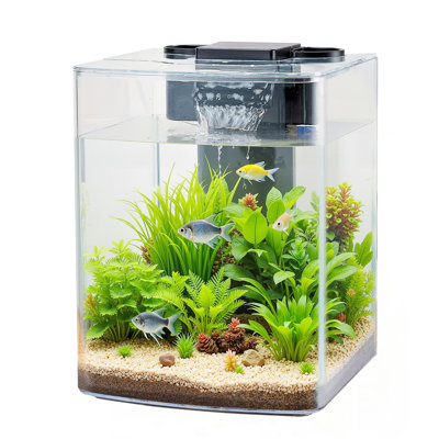 2 Gallon Fish Tank Aquarium Smart Arch Clear GPPS 3 Color Self Cleaning