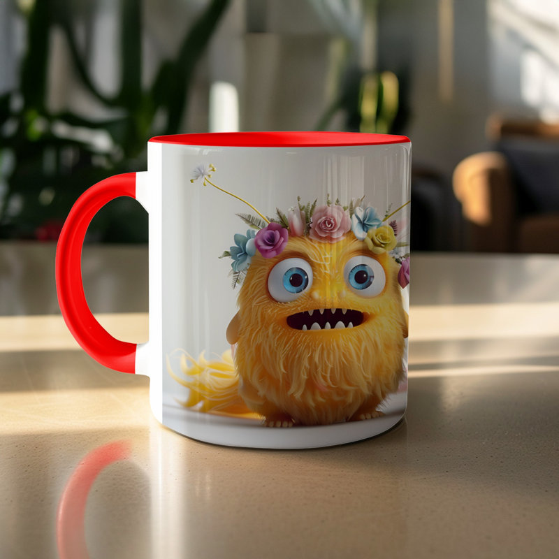 Ceramic Coffee Mug, Red