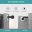 Westmont Extendable Adjustable Single Blackout Curtain Pole/ Rod with Finials, Hooks, Rings-198080027-198047079