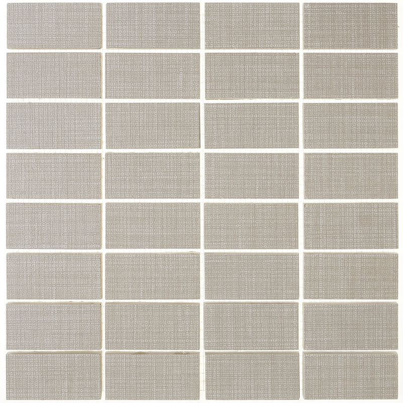 Carrelage mosaïque en céramique 1 po x 3 po taupe de texte moderne