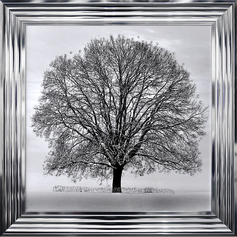 Single Picture Frame Print, 55cm H x 55cm W, Chrome Framed, No Matte