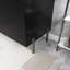 Meuble-lavabo simple 30 po avec plateau en pierre frittée blanc Carrare Boika-826829248