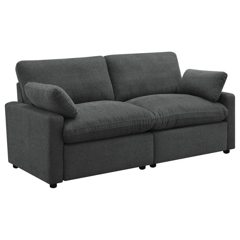 Causeuse inclinable Hollander, DARK GREY Polyester, 86" W