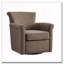 Fauteuil d'appoint pivotant en similicuir-1678861446