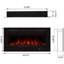 Paull 42.01'' W Recessed Electric Fireplace Insert-1184913496