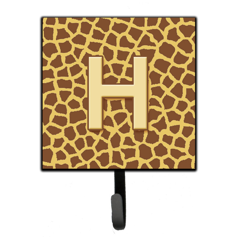 Porte-laisse giraffe monogramme et crochet mural, H