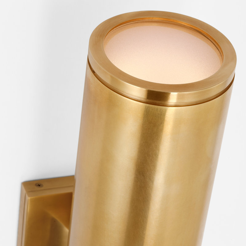 Provo 2 - Light LED Outdoor Armed Sconce, 20" H x 4.5" W x 5.75" D, Polished Nickel, Polished Nickel
