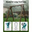 Swing Hangers, Heavy Duty Swing Brackets, 5000 lbs Capacity, Screws Bolts Included, Smooth Dual Bearing, Aluminum Alloy Hangers, for Playground Porch Yoga Chair Wooden Indoor Outdoor
