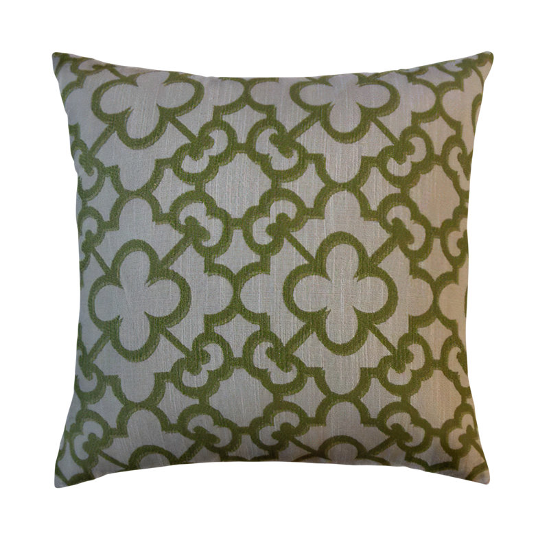 Coussin Dargiana, 18 po x 18 po, Coussin décoratif, Vert