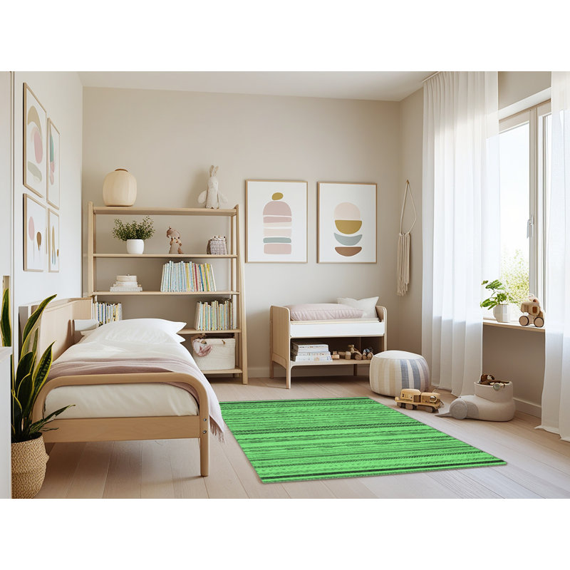 Kemaree Washable Geometric Indoor Rug, Rectangle 4' x 6'