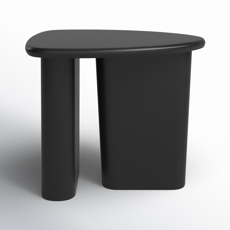 20.8'' tall Abstract End Table, Black