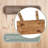 11" W Rustic Vintage Mini Stool – Rectangular Wooden Accent with Weathered Natural Finish