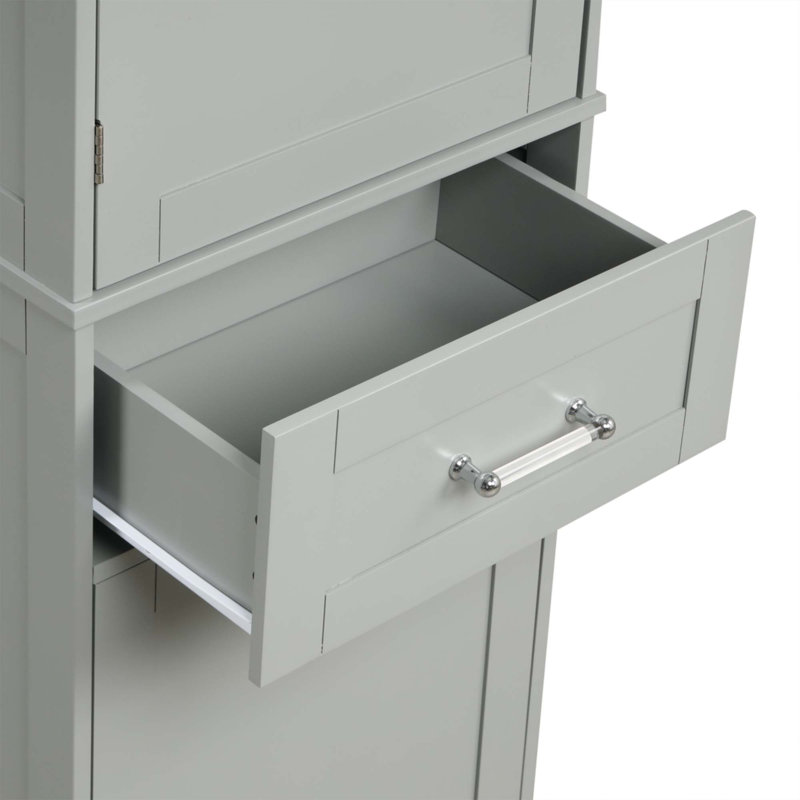 Rangement pour salle de bain Medra, Gris